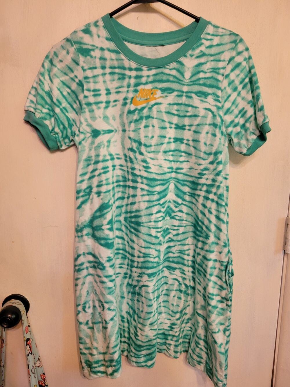 Girls Youth Large Nike Standard Fit Tye Dye Pocket Dress New Without Tags